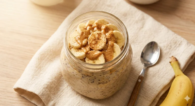 Peanut Butter Banana Overnight Oats — 30g Protein, $1.80 Solo Breakfast