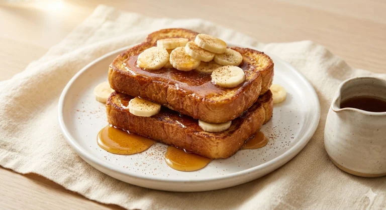 Protein French Toast with Cinnamon Maple Drizzle — 36g Protein, Under $2.50