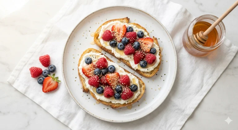 Ricotta & Berry Protein Toast — 33g Protein, Under $3.50 Solo Breakfast