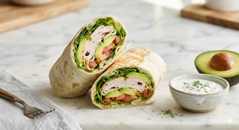 Turkey & Avocado Protein Wrap — 40g Protein Solo Lunch for Under $4.50