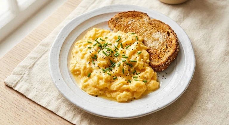 Cottage Cheese Scrambled Eggs with Chives — 35g Protein, Under $3