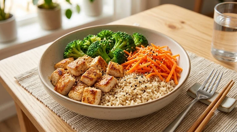 Chicken & Brown Rice Power Bowl: A Balanced High-Protein Lunch Under $4