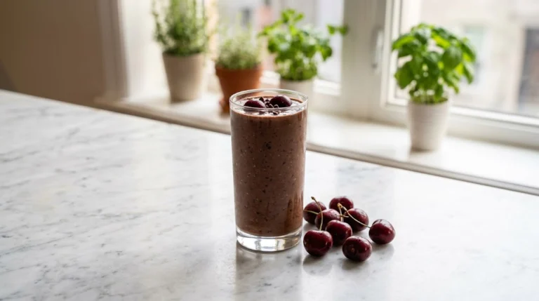 Chocolate Cherry Protein Smoothie: A Dessert-Like Blend with 32 Grams of Protein