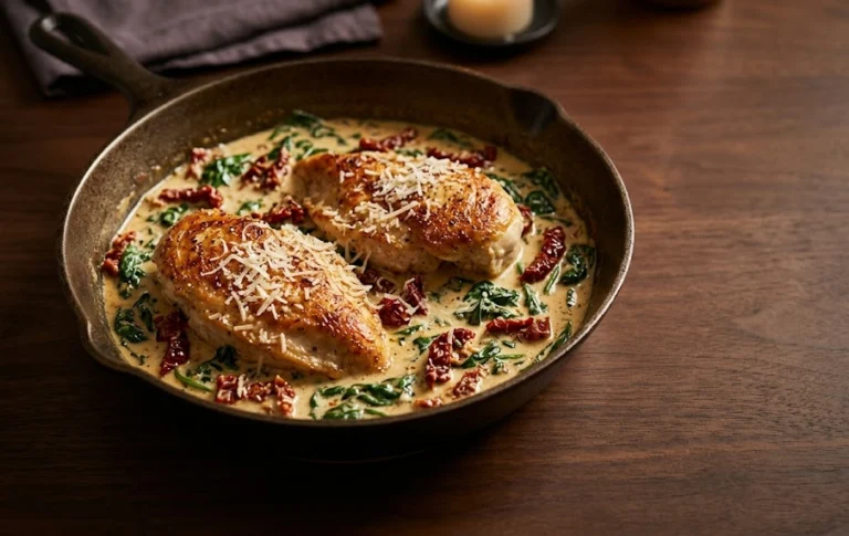 Creamy Tuscan Chicken Skillet for Two: A Restaurant-Quality Dinner That Costs Less Than Takeout