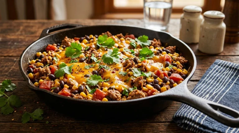 Ground Turkey Taco Skillet: A One-Pan High-Protein Dinner Ready in 20 Minutes