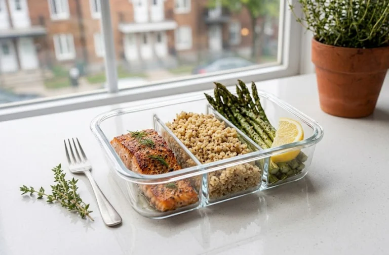High-Protein Baked Salmon & Asparagus Meal Prep Bowl: 40 Grams of Protein Under $5