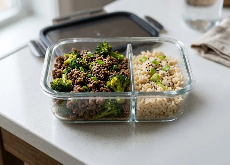 High-Protein Ground Beef & Broccoli Meal Prep Bowl: 37 Grams of Protein Under $5