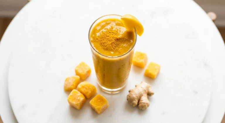 High-Protein Mango Ginger Smoothie — 30g Protein, Under $3