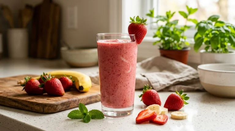Strawberry Banana Protein Smoothie: A Classic 31-Gram Protein Blend