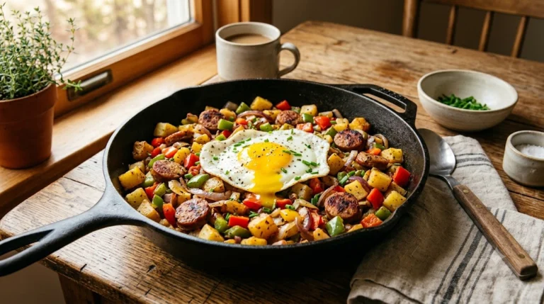Turkey Sausage & Veggie Breakfast Skillet: A Hearty High-Protein Start Under $2.50