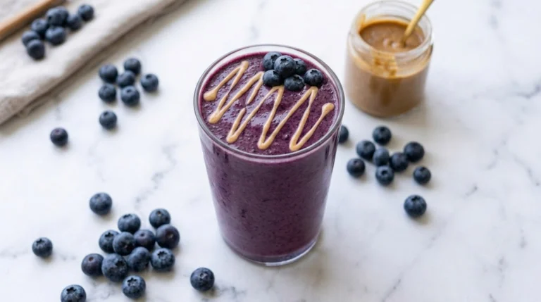 High-Protein Blueberry Almond Smoothie — 27g Protein, Under $3.50