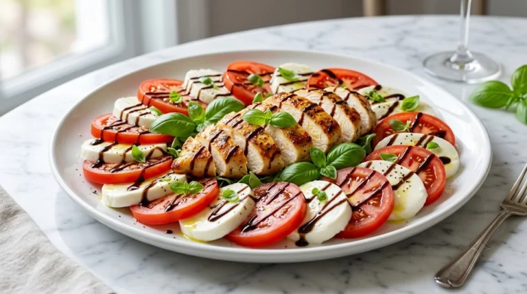 High-Protein Caprese Chicken Salad — 42g Protein, Under $5