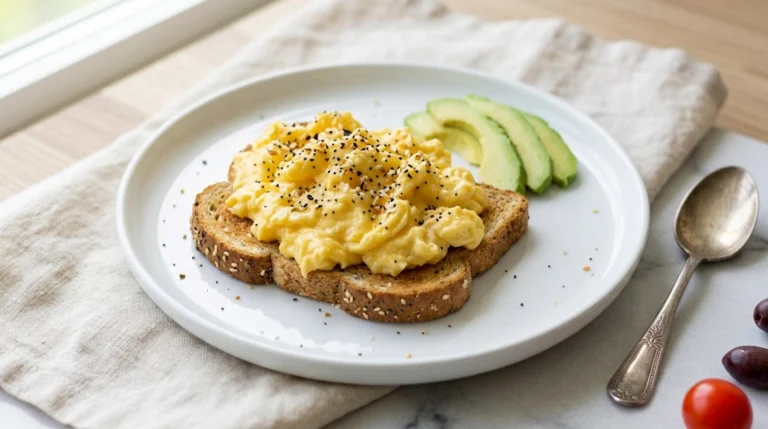 Fluffy Cottage Cheese Egg Scramble with Everything Bagel Seasoning — 36g Protein, Under $3