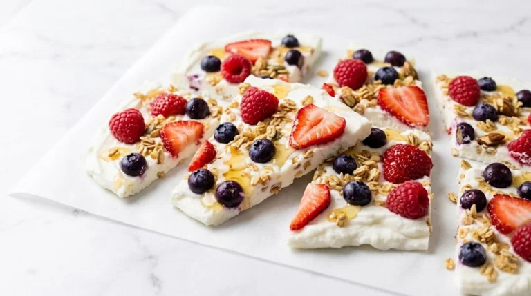 High-Protein Greek Yogurt Bark with Berries & Honey — 20g Protein, Under $3