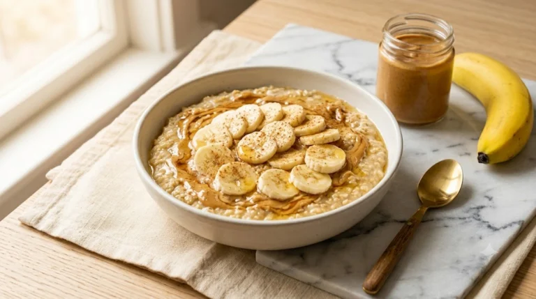 Peanut Butter Banana Protein Oats — 32g Protein, Under $2.50
