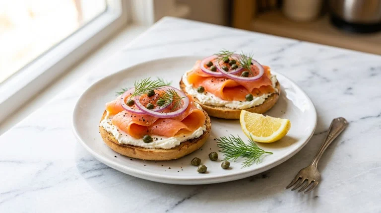 Smoked Salmon & Cream Cheese Bagel Thin — 34g Protein, Under $5.50