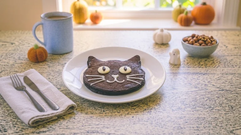 Black Cat Chocolate Protein Pancakes: A Spooky High-Protein Halloween Breakfast Under $2.50