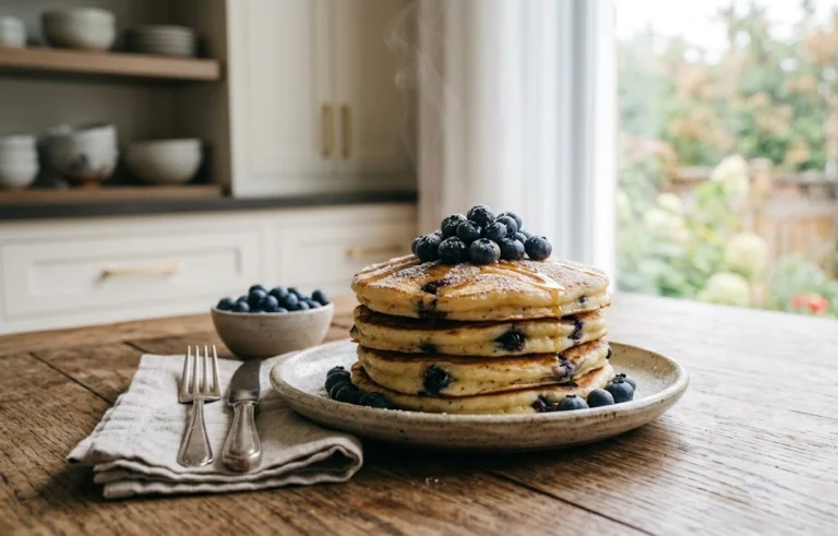 Blueberry Lemon Protein Pancakes: A Bright High-Protein Breakfast Under $2.50
