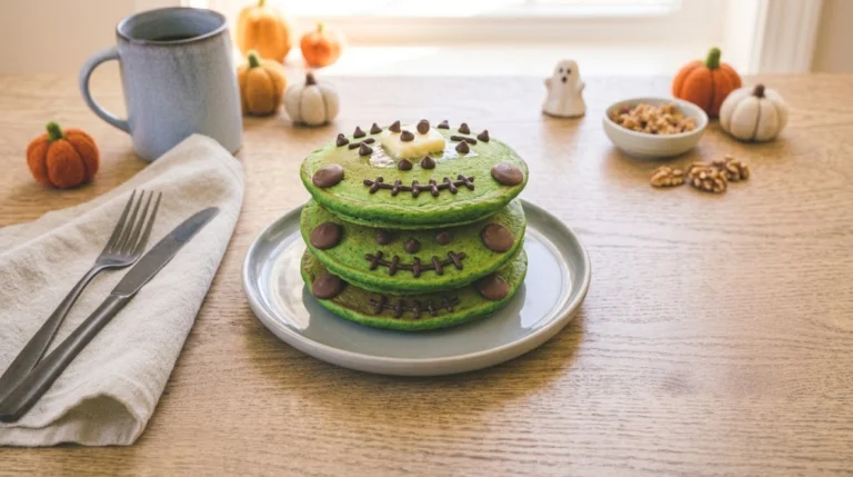 Frankenstein Green Protein Pancakes: A Spooky High-Protein Halloween Breakfast Under $2.50