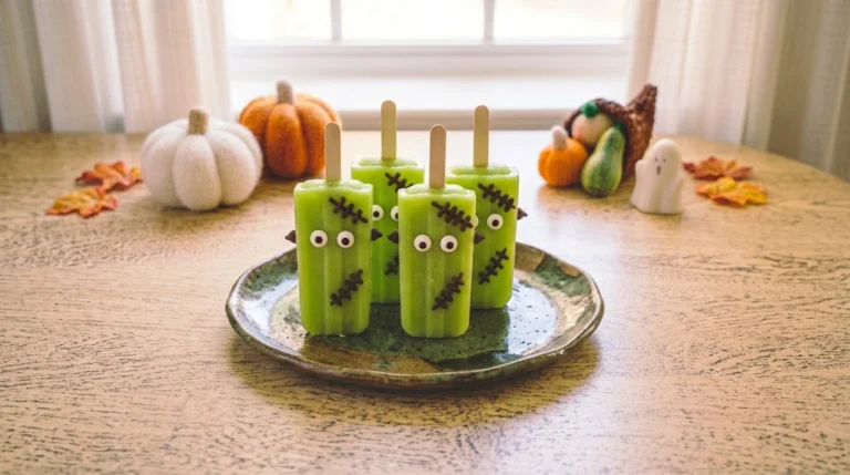 Frankenstein Green Protein Popsicles: A Spooky High-Protein Halloween Snack Under $2