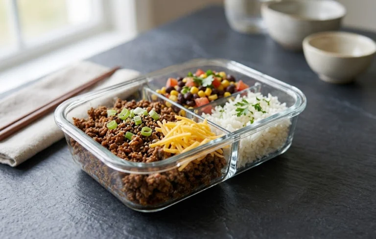 High-Protein Beef Taco Meal Prep Bowl: 39 Grams of Protein Under $5
