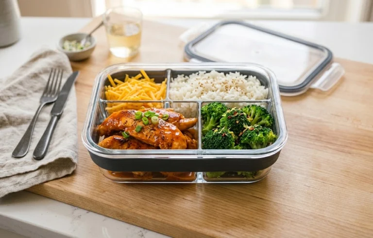 High-Protein Buffalo Chicken & Rice Meal Prep Bowl: 40 Grams of Protein Under $4