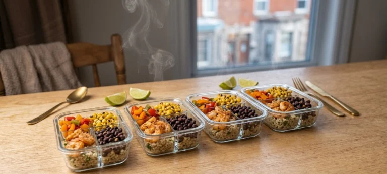 High-Protein Shrimp & Black Bean Meal Prep Bowl (Under $5!)