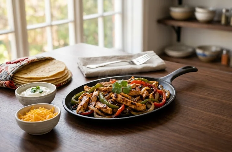 Sizzling Chicken Fajitas for Two: A Fun Restaurant Night In Under $9