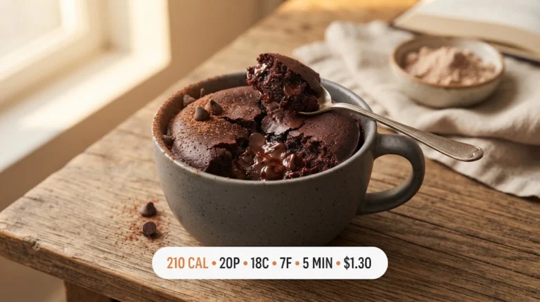 Chocolate Protein Mug Cake (20g Protein, Ready in 5 Minutes)