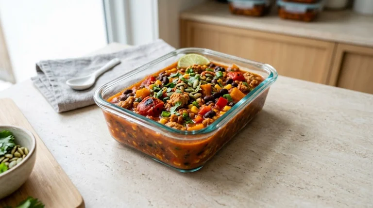 High-Protein Turkey Pumpkin Chili Meal Prep Bowl: 38 Grams of Protein Under $5